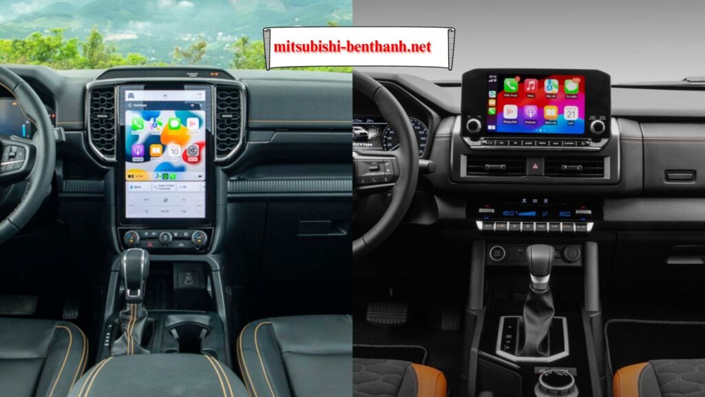 So sánh xe bán tải Mitsubishi Triton Athlete 2025 với Ford Ranger Wildtrak